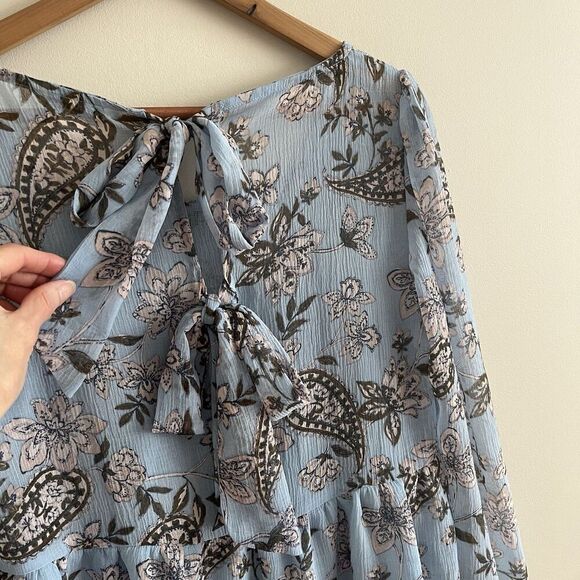 American Eagle Y2K Babydoll Top S Floral Paisley Festival Cottagecore Boho Fairy - Picture 9 of 15